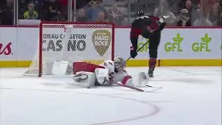 Canes' Kochetkov Takes Out Sens' Tkachuk with Diving Poke Check