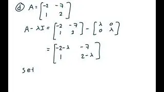 Linear Algebra, Section 5.1, find characteristic equation, 6 examples, @jonathansegal7398