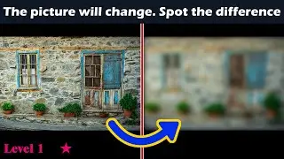 Spot the changing difference #233 | Pictures Puzzle | The photo will change | Brain training