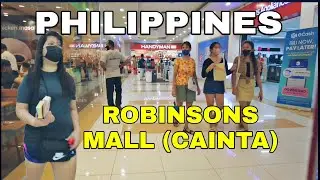 Touring Robinsons Mall Cainta Big R Philippines Walking (4k HD)