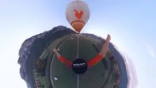 Slackline Between Two Hot Air Balloon with Julien Millot