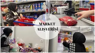 MARKET ALIŞVERİŞİ 🛒NELER ALDIK? BUZDOLABI YERLEŞTİRME 🛎