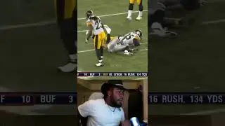 Ryan Clark caught a BODY 🔪 #youtubeshorts #twitch #football #reaction twitch simbalyons21