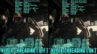 Advanced Warfare - Hyper-Threading ON / OFF ( XEON E3-1231v3 ) COMPARISON