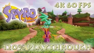 Spyro 1 Reignited - 120% Playthrough (4K 60FPS + Mod Showcase)