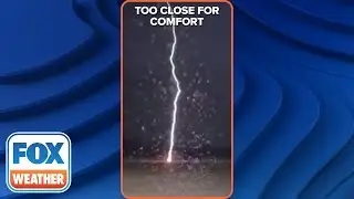 Storm Chaser Has Close Call With Lightning During Severe Storms In Arkansas