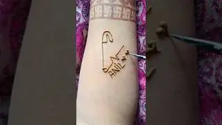 beautiful seftipin with, Anil, name tattoo #viral tattoo#safety pin tattoo#viralshort #mehndi #viral