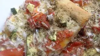 Three Cheese Garden Pizza Recipe (Pampered Chef)