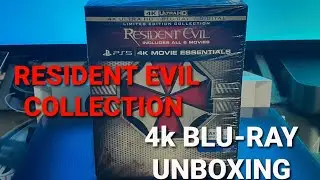 RESIDENT EVIL COLLECTION 4K ULTRA HD BLU-RAY UNBOXING + MENUS