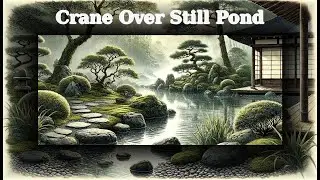 Crane Over Still Pond | Zen Ambient Soundscape for Reflection & Calm