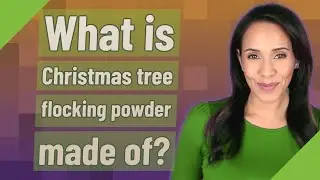 What is Christmas tree flocking powder made of?