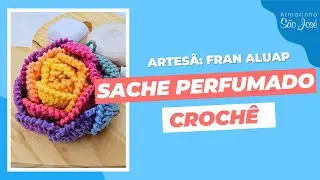 Como fazer Sach&ecirc; Perfumado em Croch&ecirc; - por Fran Aluap