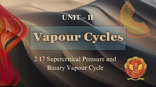 2.17 Supercritical Pressure and Binary Vapour Cycle | ME601 |