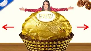 صنعت أكبر حبة فريرو روشيه في العالم!!!😱🍫 الحجم صادم🤯