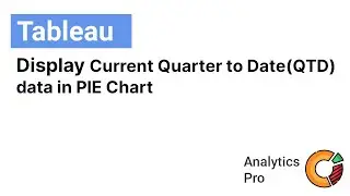 Tableau: Display Current Quarter-to-Date (QTD) data in PIE Chart