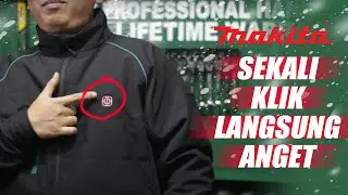 jacket keren bisa atur suhu panas // heated jaket makita DCJ200Z 12V  -indonesia
