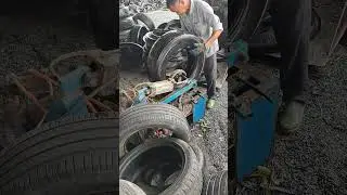 Efficient Tire Cutting! Secret Weapon of Recycling Station