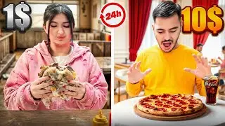 24ساعت با بودجه شانسی😲(1دلار یا10دلار!؟)💸24 hours on a random budget