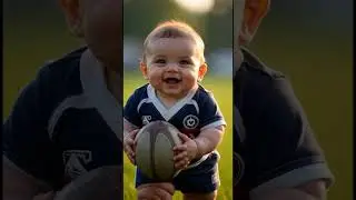 Adorable Baby + Rugby = Pure Love ❤️🏉