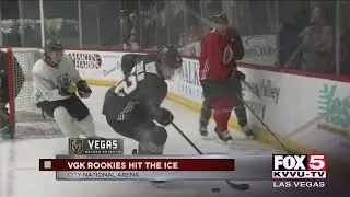 Vegas Golden Knights hold first full practice at rookie camp