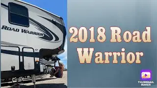 Luxurious 2018 ROAD WARRIOR 5th wheel TOY HAULER walk through!!!