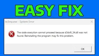 How To Fix D3DX9_34.dll Missing Error in Windows