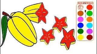 How To Draw Fruit coloring | fruit art easy For Kids | Kids Learn Drawing by Arifa Art School
