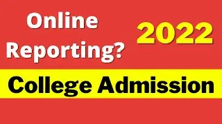College Online Reporting Process | WB College Admission 2022 | Asutosh College Online Reporting Date