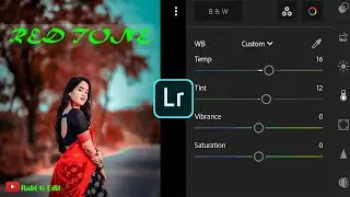 Lightroom mobile ReD TonE photo editing tutorial 2022 || background colours Change #lr #photoediting