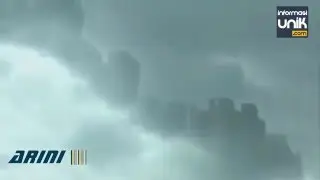penampakan kota di atas awan di china