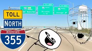 Driving at I-355 Northbound in Northeastern Illinois | Credit to @jrnoobofficial
