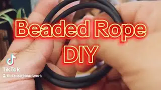 Beaded wrapped rope tutorial. DIY!