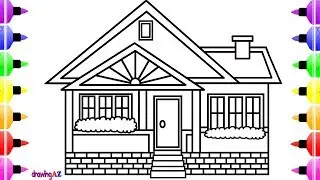How to Draw a House  Coloring Book