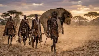 Real Survival in Africa: Hadzabe Hunting in the Land of Lions
