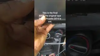 Phase two ..!Kia Picanto 2019 tape removal, how to ..👍😊