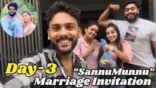 Day -3 SannuMunnu Marriage Invitation Vlog ||kannada||. @sannumunnu  #cutepair #sannumunnu #marriage
