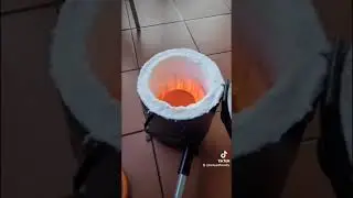 curing the crucible in the gas Furnace