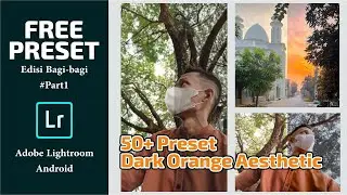 FREE Preset Adobe Lightroom - Dark Orange Aesthetic