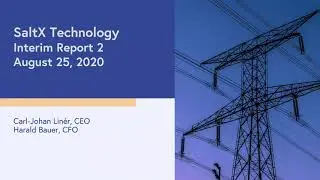 SaltX presenterar kvartalsrapport 2, 2020
