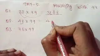 multiply with 99 (Day 2) #calculationtrick #mathstricks