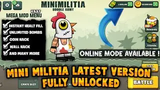 How to download mini militia latest version 5.3.7 hack unlimited ammo and nitro with online mod