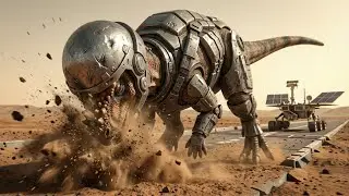 What If Dinosaurs Built a City on Mars? _ AI Visualize