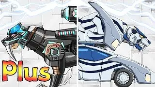 Dino Robot: Smilodon Black Plus + Smilodon | Eftsei Gaming