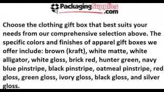High-Quality Custom Apparel Boxes