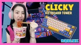 Challenge Makan Samyang Di Clicky Keyboard Tower - Roblox Indonesia