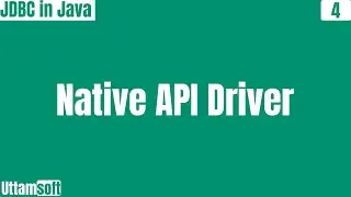 JDBC | Types of JDBC Drivers in Java | native api driver in jdbc | native api driver | in hindi