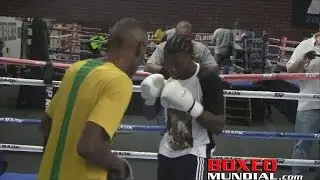Nicholas Walters Media workout prior to Lomachenko fight