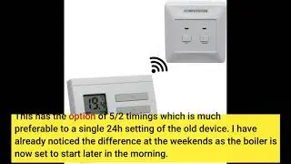 ESI - Energy Saving Innovation Controls ESRTP4RF Wireless Programmable Room Thermostat, White