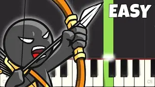 Field of Memories - EASY Piano Tutorial - Stick War Legacy Theme