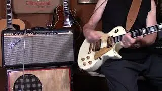 2020 Gibson Les Paul Custom in Buttercream White / 1972 Bandmaster Reverb 40-Watt Amp Head